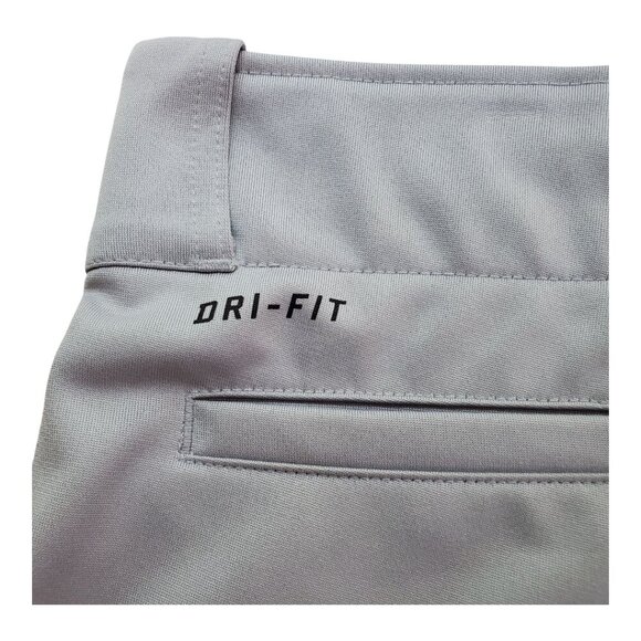 NIKE Dri-Fit SZ L Men's Swingman Sports Baseball Pants Gray/Blue Piping stripe - Picture 3 of 13